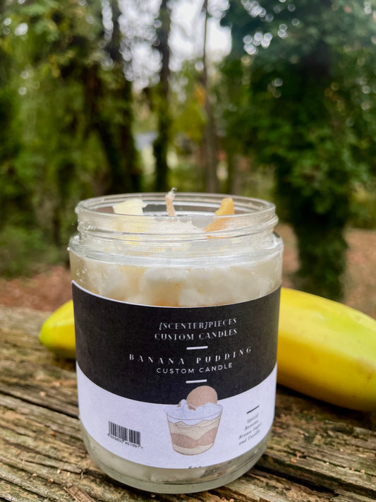 Banana Pudding Custom Candle